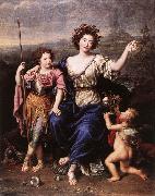 MIGNARD, Pierre The Marquise de Seignelay and Two of her Children USA oil painting artist
